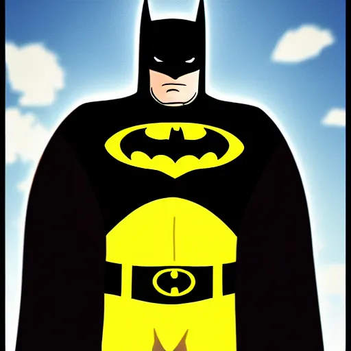 Image similar to very fat thick batman! realistic, 4 k,