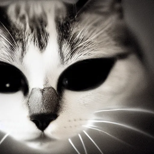 Image similar to closeup studio photograph of a humanoid cat with an black eyepatch, dramatic lighting, edited in photoshop