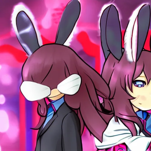 Image similar to Reisen Udongein Inaba, in front, long hair, touhou, bunny ears