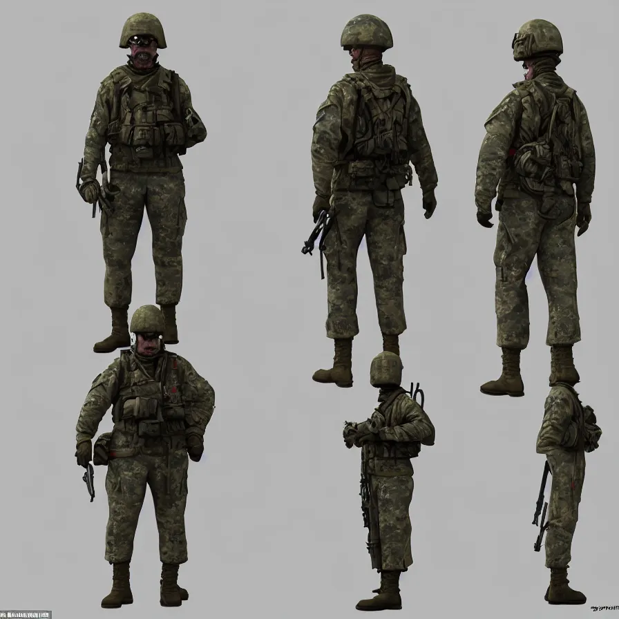 Prompt: lone single suited being, 4 limbs and civilized behavior, military soldier behavior, photorealistic rendering, hyperdetailed