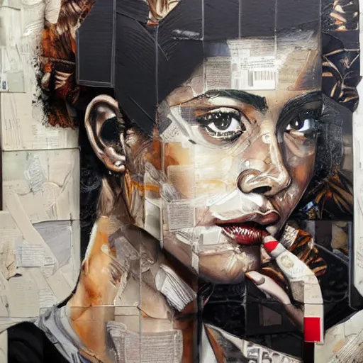 Prompt: by sandra chevrier chestnut, slate grey hyperdetailed. a installation art of a beautiful young woman seated at a window, looking out at the viewer with a serene expression on her face. the light from the window illuminates her features & creates a warm, inviting atmosphere. the essence of beauty & tranquility.