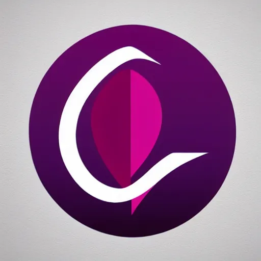 Prompt: minimalist nonprofit logo. sensual, curving black, red, and purple brushstrokes on a circular white background.