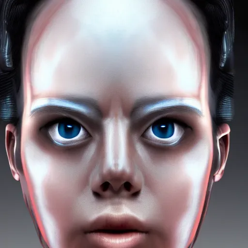 Prompt: closeup of sweating robot cyborg forehead, big drops of sweat, forehead only, by Hajime Sorayama, airbrush art, symmetric face, beautiful face, highly realistic, star flares, trending on artstation, beautiful lighting, sharp, details, hyper-detailed, HD, HDR, 4K, 8K