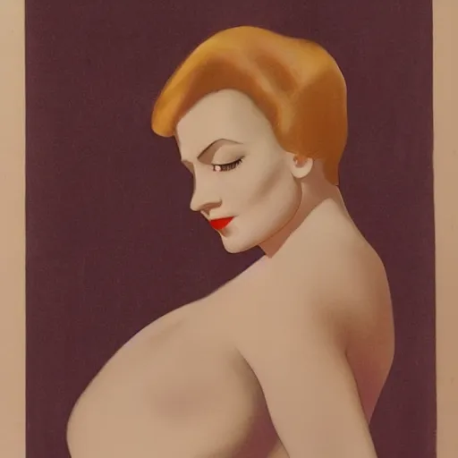 Image similar to a portrait by alberto vargas.