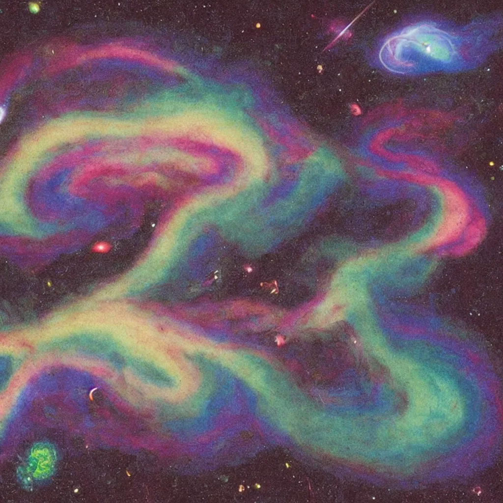 Image similar to rainbow cosmic squid