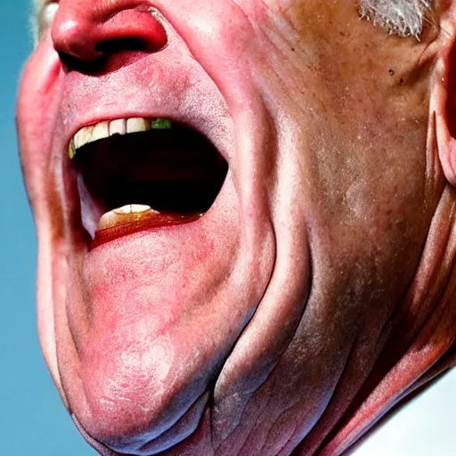 Prompt: closeup of joe biden with black rotten teeth, award winning photography, portrait