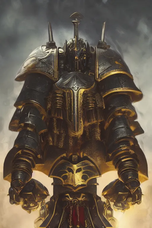 Image similar to armor portrait heros warhammer 4 0 k horus heresy fanart - the primarchs emperor by johannes helgeson animated with vfx concept artist & illustrator global illumination ray tracing hdr fanart arstation zbrush central hardmesh 8 k octane renderer comics stylized