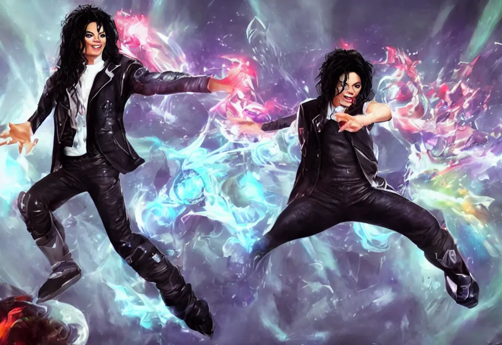 Prompt: michael jackson as a league of legends character