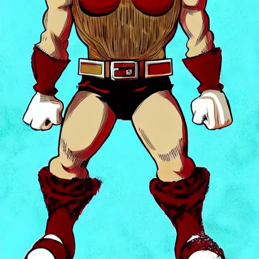 Prompt: mario as the armored titan in the style of attack on titan