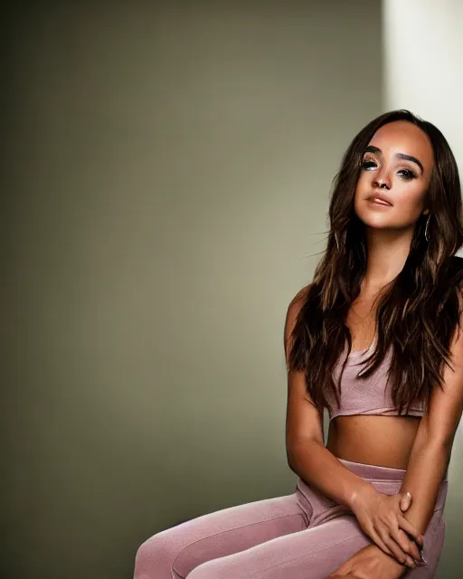 Image similar to photoshoot of actress ashley madekwe, studio lighting, 8 k, photo shoot, 9 inch kershaw soft focus lens f / 5. 6, bokeh