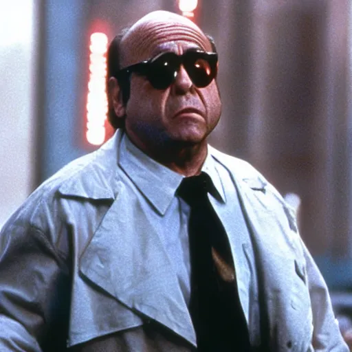 Image similar to danny devito in die hard movie still action