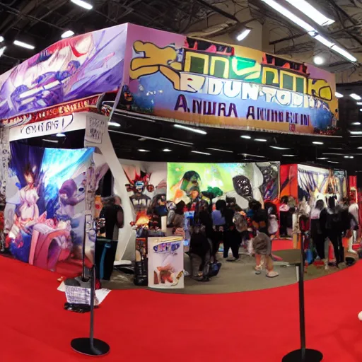 Image similar to a photo of anime expo booth