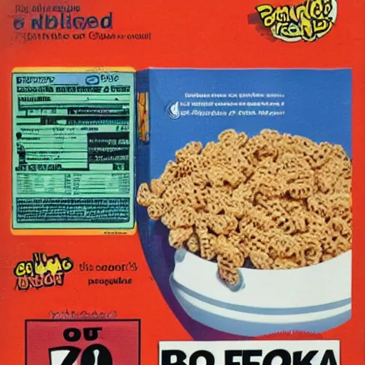 Image similar to an advertisement for a cereal that you can feed to snakes