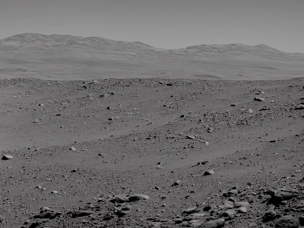 Image similar to Dramatic photograph of mountains range on Mars