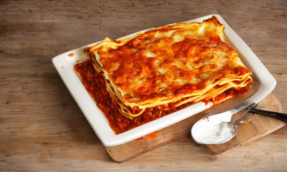 Image similar to lasagne made out of wooden materials