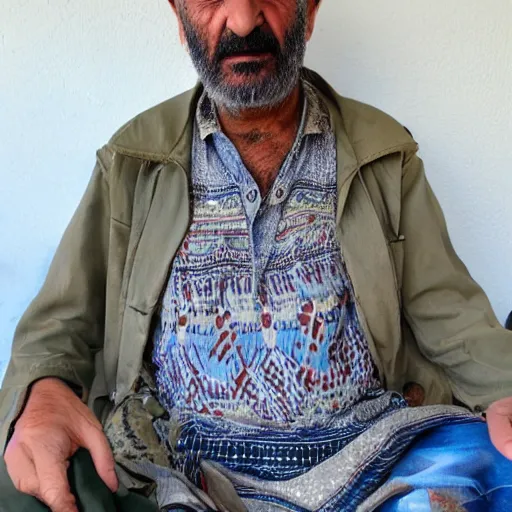 Prompt: photo of my kurdish dad