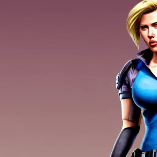 Image similar to Scarlett Johansson as Jill Valentine