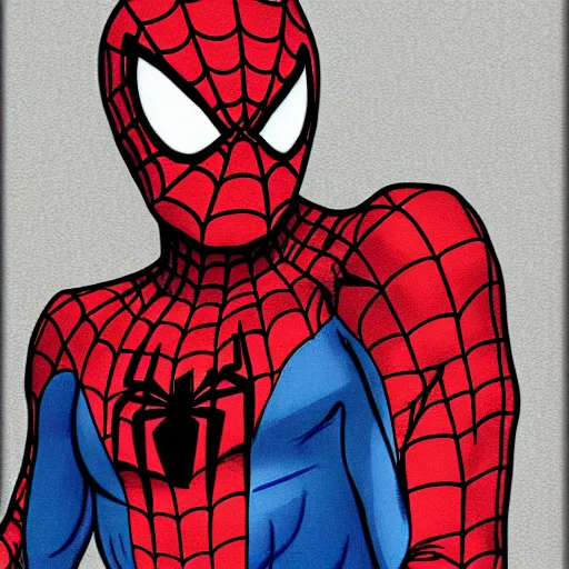 Image similar to spiderman by agussw, deviant art