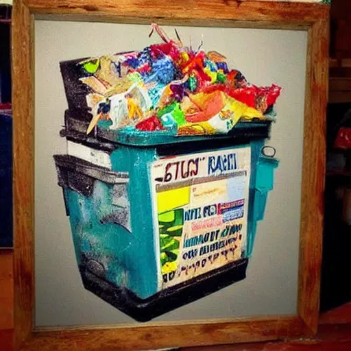 Image similar to trash art