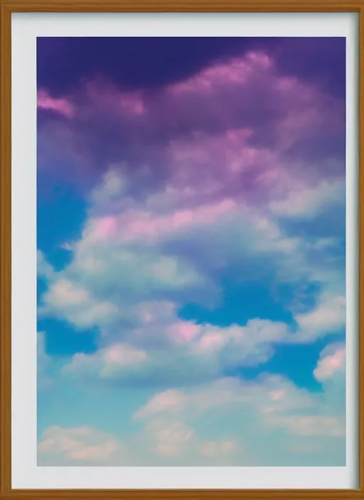 Prompt: Pastel Clouds by Damien Hirst, paint knife strokes, collage art, vibrant, minimal, photo realistic, 8k