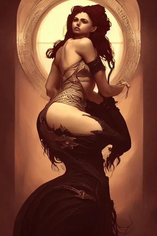 Image similar to nuclear, dark fantasy, intricate, elegant, highly detailed, digital painting, artstation, concept art, matte, sharp focus, illustration, art by artgerm and alphonse mucha