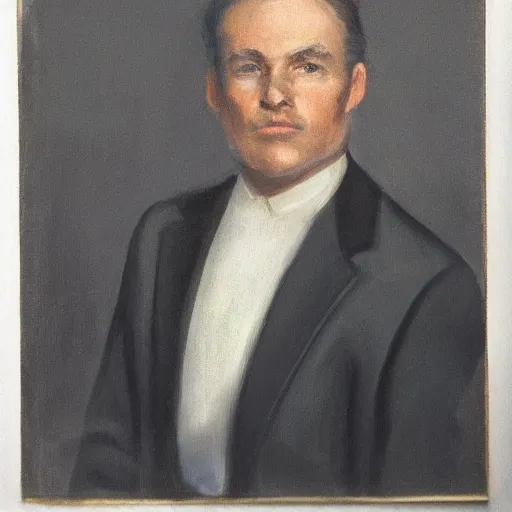 Image similar to a man in a suit, portrait, realistic