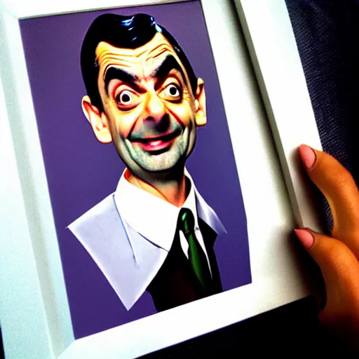 Image similar to mr. bean as a male pinup. male pin - up poster.