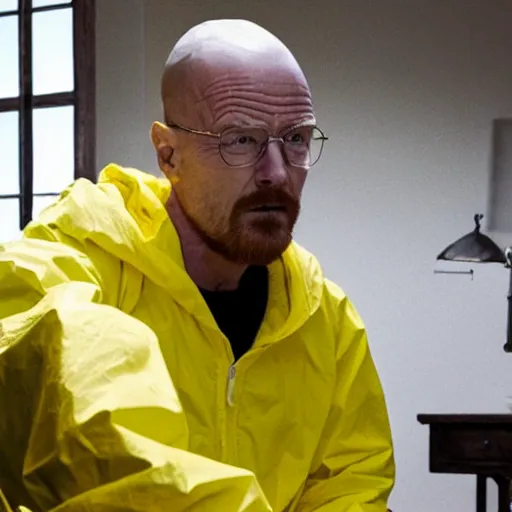 Image similar to Live Action Still of Bryan Cranston dressed as and playing Jesse Pinkman in Breaking Bad, real life, hyperrealistic, ultra realistic, realistic, highly detailed, epic, HD quality, 8k resolution, body and headshot, film still