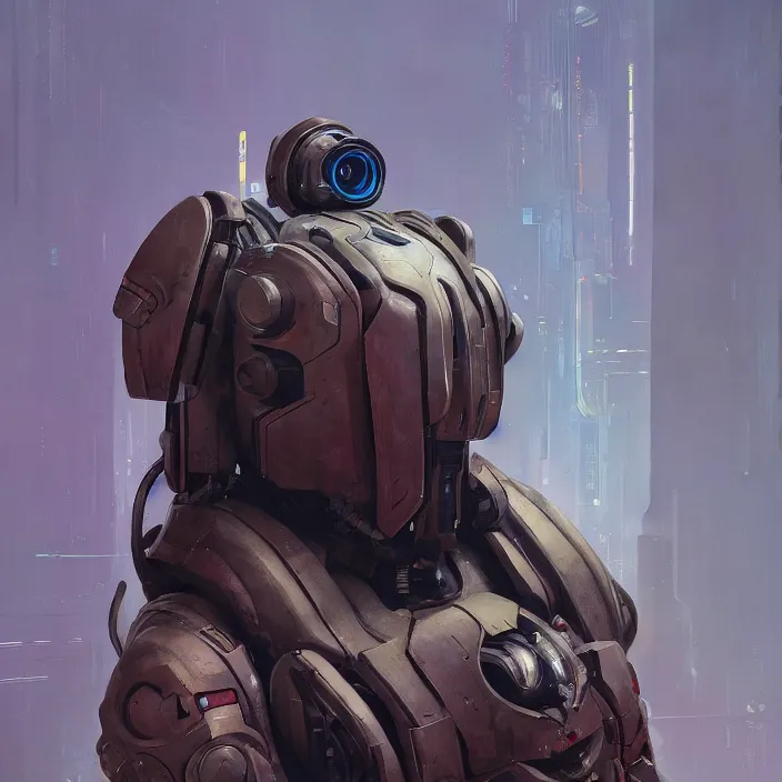 Prompt: a beautiful painting of a cyberpunk t 5 1 power armor by sergey kolesov and vania zouravliov and pascal blanche and rhads. in style of colorful comic noir illustration, symmetry, sci fi, hyper detailed. octane render. trending on artstation