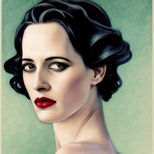 Prompt: a streamline moderne, art nouveau, multi - racial portrait of eva green in the style of charlie bowater, and in the style of donato giancola, and in the style of charles dulac. intelligent, expressive eyes. symmetry, ultrasharp focus, dramatic lighting, semirealism, intricate symmetrical ultrafine streamline moderne background detail.