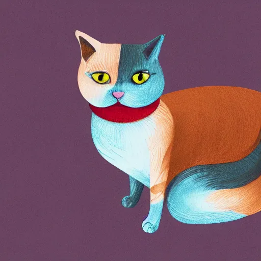 Prompt: illustration cat