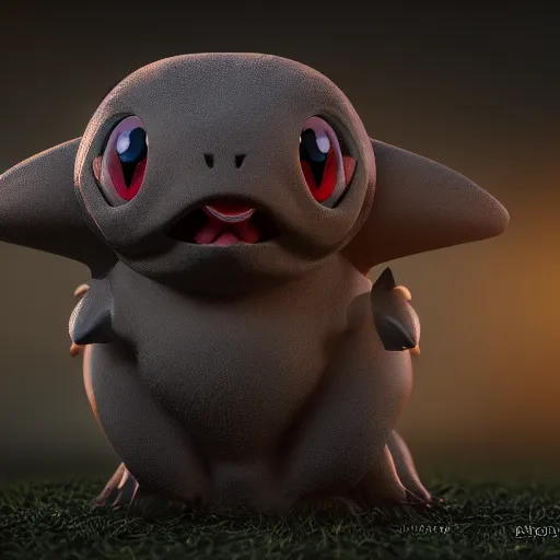 Image similar to photography of a realistic gloom animal, ultra detailed, 8 k, cinematic lighting, natural background, trending on artstation, pokemon