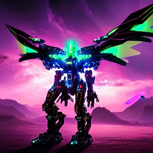 Prompt: mecha dragon with neon cyber wings exhales the cosmos, 8 k! ultra detailed! dramatic lighting mystery intrigue infinite resolution action perfect detail! 4 k! realistic extreme! realism by hans zotzka, and noriyoshi ohrai