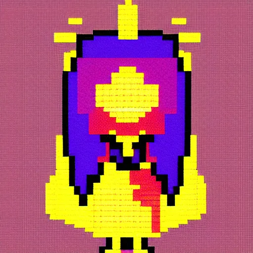 Image similar to magic witch, pixel art,