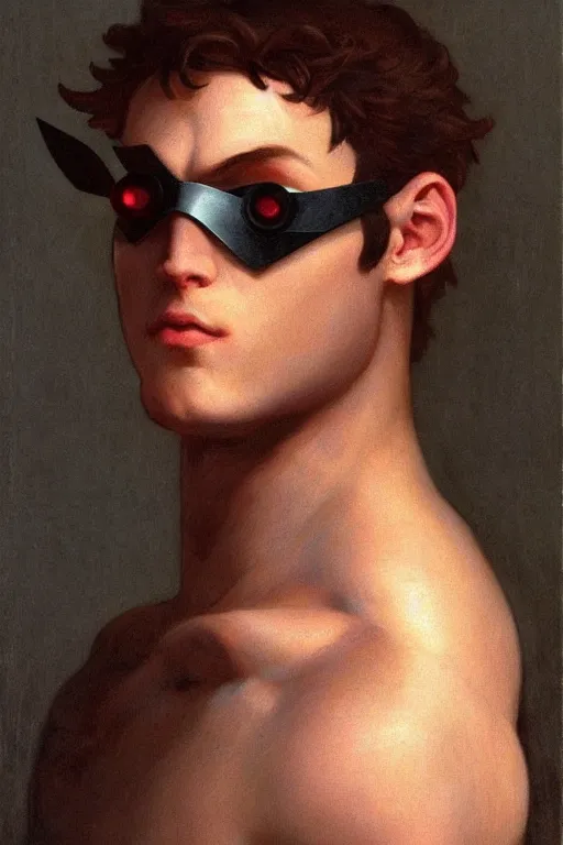 Image similar to Cyclops (Scott Summers) from the X-Men by William Adolphe Bouguereau