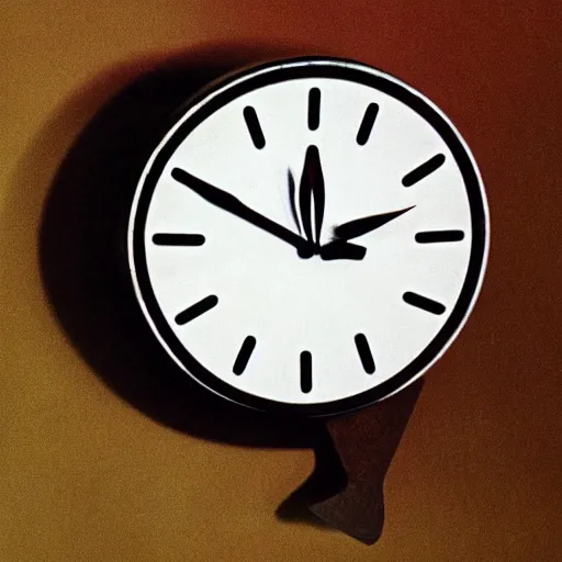 Image similar to tick tock clock from mario 6 4 in the style of salvador dali