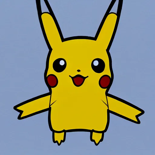 Image similar to a paperclip pikachu