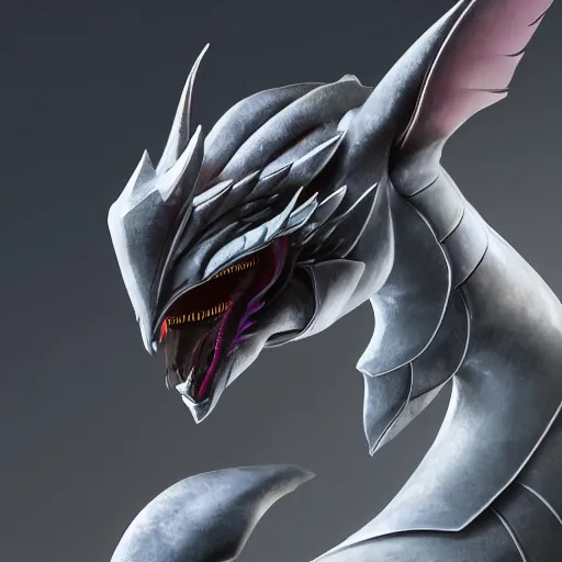 Prompt: stunning back end shot with an upward angle, of a beautiful elegant anthropomorphic female robot dragon, well designed highly detailed cute female robot dragon head with slick eyes, looking back at the camera with a smirk, well armored, detailed claws, high quality, HD octane render, furry art, Artstation, Deviantart, Furaffinity