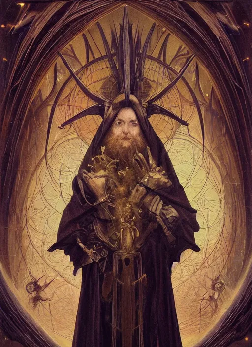 Image similar to album art divine holy robe spell effect, physically accurate, moody dynamic lighting, very very intricate, very very elegant, highly detailed, digital painting, artstation, HR GIGER, Hieronymus Bosch, Francis Bacon, concept art, smooth, very beautiful, sharp focus, illustration, art by artgerm and greg rutkowski and alphonse mucha