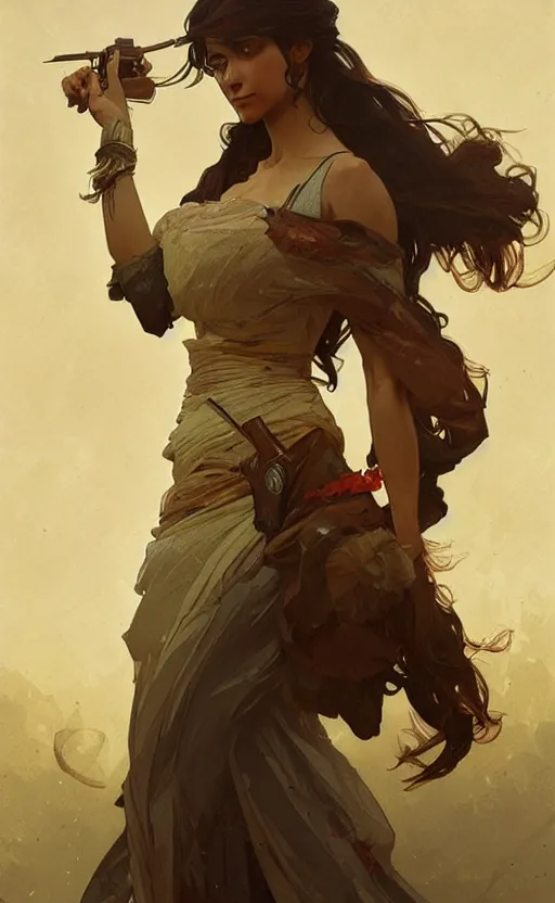 Image similar to a personification of the country lebanon, highly detailed, digital painting, artstation, concept art, sharp focus, illustration, art by greg rutkowski and alphonse mucha