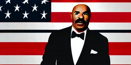 Image similar to Steve harvey as George Washington on the 1 dollar bill