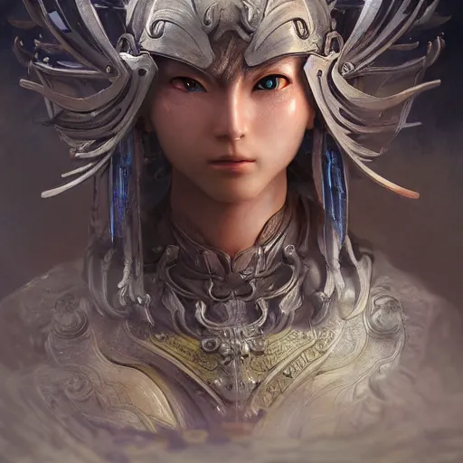 Image similar to ultra-detailed, HD semirealistic anime CG concept art digital painting of a self transforming machine elf, by Huang Guangjian, Fenghua Zhong, Ruan Jia, Xin Jin and Wei Chang. Realistic artwork of a Chinese videogame, gentle an harmonic colors.