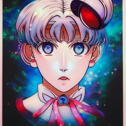 Image similar to prompt : sailor moon portrait soft light painted by james jean and katsuhiro otomo, magical eyes, inspired by evangeleon anime, smooth face feature, intricate oil painting, high detail, sharp high detail, manga and anime 1 9 9 0