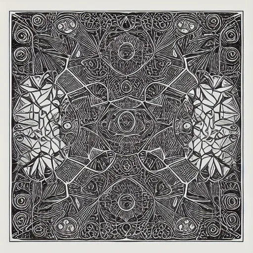 Prompt: “geometrically surreal doors, extremely high detail, photorealistic, intricate line drawings, dotart, album art in the style of James Jean”