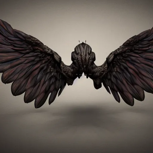 Prompt: Huggy wuggy with wings, 8k, scary, photorealistic