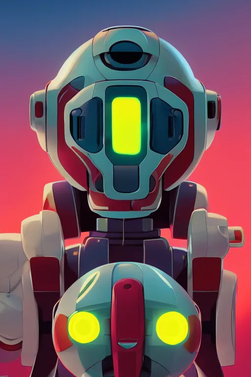 Image similar to metabots medabots medarotto medarot robot minimalist comics helmet mask neon cybereye, behance hd by jesper ejsing, by rhads, makoto shinkai and lois van baarle, ilya kuvshinov, rossdraws global illumination ray tracing hdr radiating a glowing aura