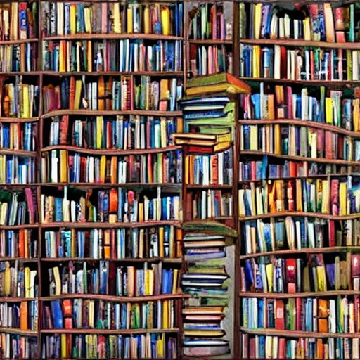 Image similar to hills of books