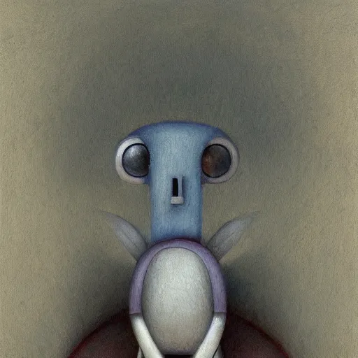 Image similar to a portrait of a character by Shaun Tan