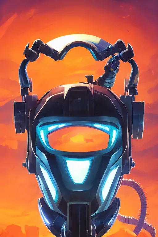 Image similar to epic mask helmet robot ninja portrait stylized as fornite style game design fanart by concept artist gervasio canda, behance hd by jesper ejsing, by rhads, makoto shinkai and lois van baarle, ilya kuvshinov, rossdraws global illumination radiating a glowing aura global illumination ray tracing hdr render in unreal engine 5