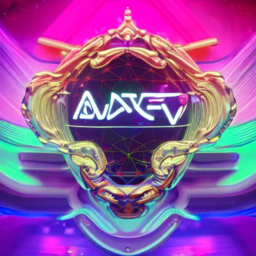 Image similar to a and w vaporwave logo, digital art, cosmic, 3 d high definition, trending on art station, photorealistic, high resolution, 8 k, octane, hyper detailed, insane details, intricate, elite, ornate, elegant trend, highly detailed and intricate, sharp focus, photography, unreal engine